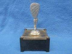 Vintage 1930s Art Deco Parker of London Silent Flame Table Lighter- Untested
