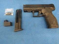 Taurus TX22 .22LR semi-auto pistol.  SN 1PT329299.  Includes one magazine, manual, and original box.