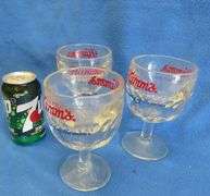 Three Hamm's goblets