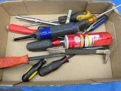 Two tool bags with contents including Snap-On, Craftsman, Husky, and more
