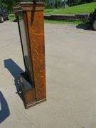 Antique International Time Recording Company time clock in oak case, missing keys, but otherwise app