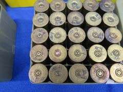 66 mixed 12-gauge rounds believed to be all 4-shot