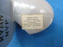Famous Firsts Spirit of St. Louis empty decanter made in Italy.  Some damage as shown.  Originally h