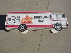 Blatz cardboard advertising truck.  50" x 18" x 8"
