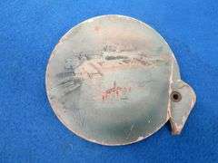 Souvenir hand fan from the 1893 World's Columbian Exposition held in Chicago advertising Schlitz Bee