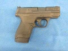 Smith and Wesson MP9 Shield 9mm semi-auto pistol.  SN HAP2821.  Includes two magazines and a molded 