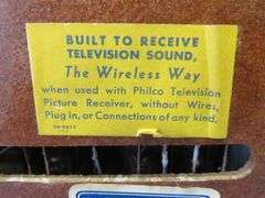 Philco 40-155 table-top tube radio.  Untested.