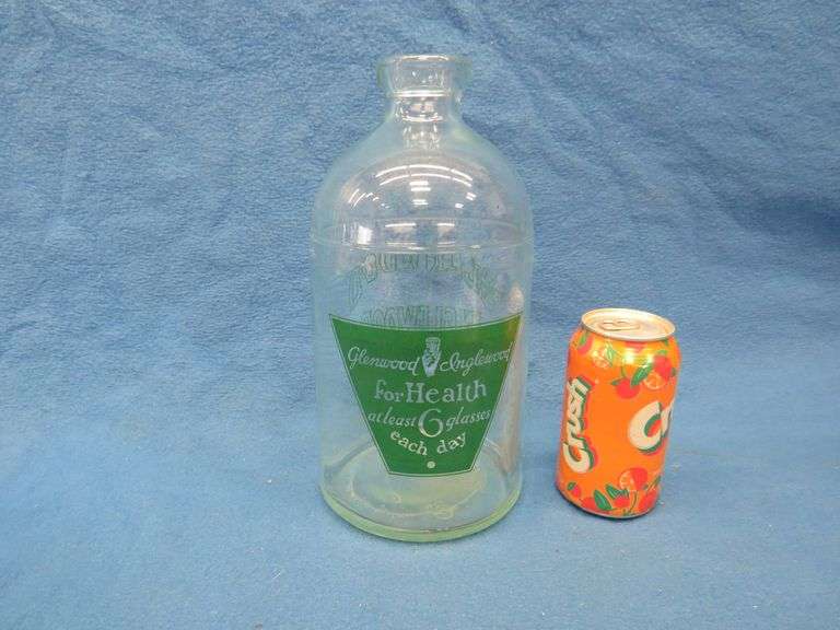 Vintage Glenwood Inglewood spring water bottle.