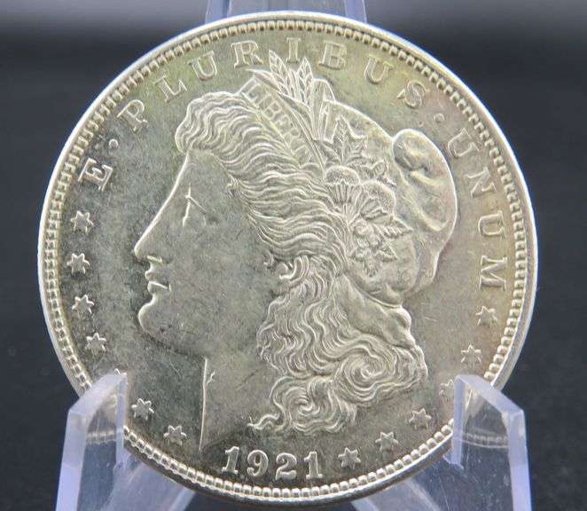 1921 P Morgan silver dollar