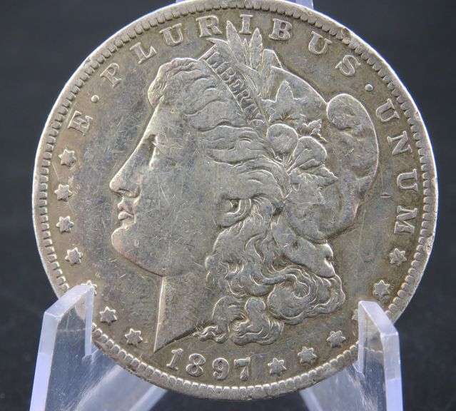 1897 O Morgan silver dollar