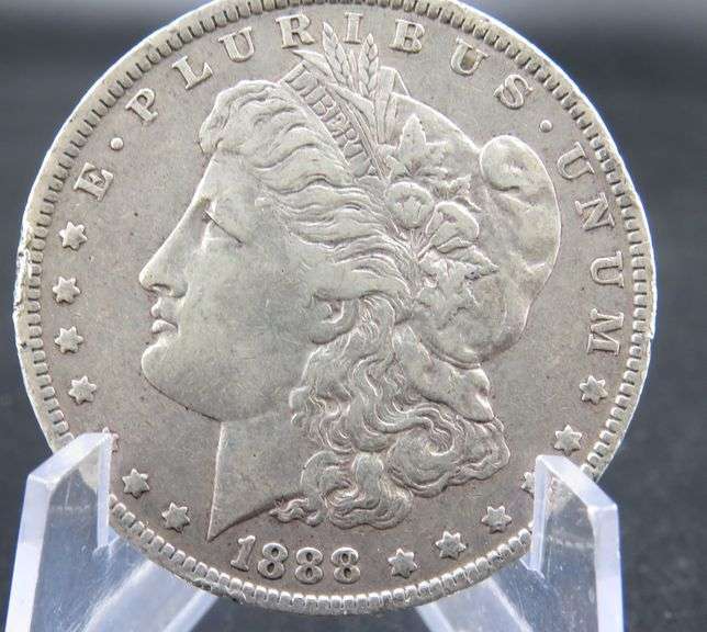 1888 O Morgan silver dollar