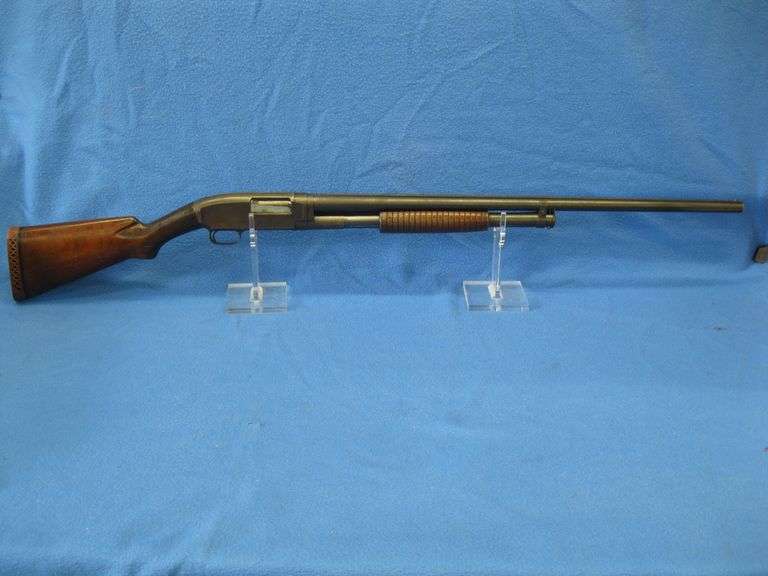 1926 Winchester Model 12 12-gauge pump shotgun.  S/N 456508.  30" barrel with a full choke.