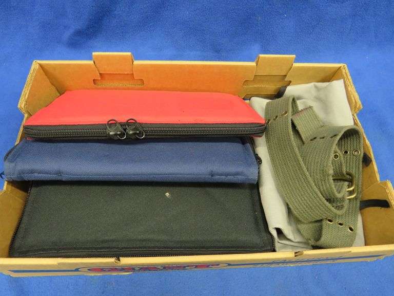 Four soft gun cases, a long gun sleeve, and more