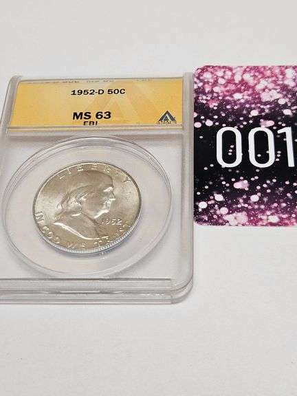 1952-D Franklin Half Dollar MS63 FBL