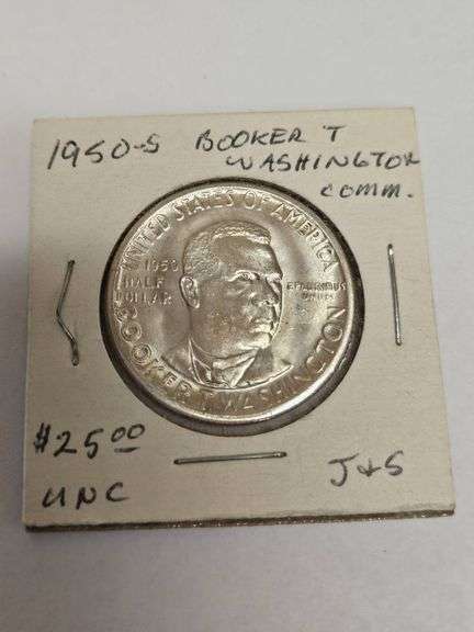 1950-S Booker T. Washington Half Dollar, UNC