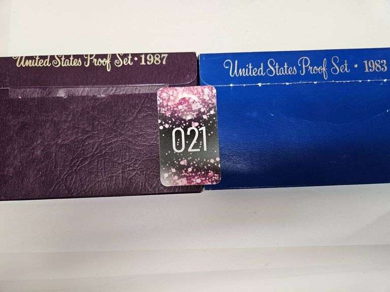 1983 and 1987 United States Proof Sets