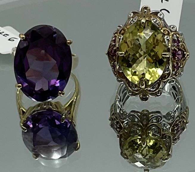 Citrine Ring & Mystic topaz Ring.