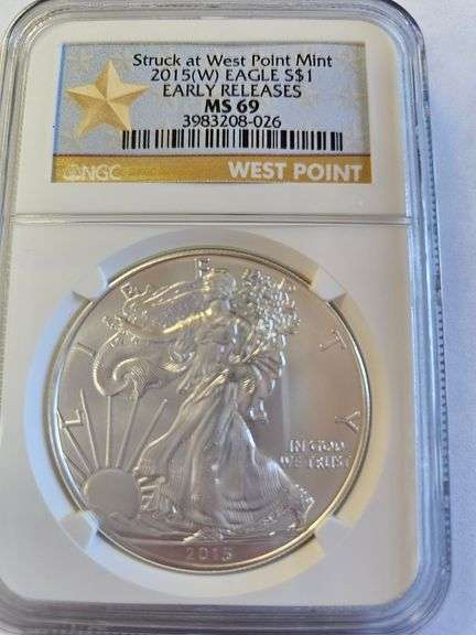 NGC GRADED MS69 2015(W) EAGLE S $1 EARLY RELEASES