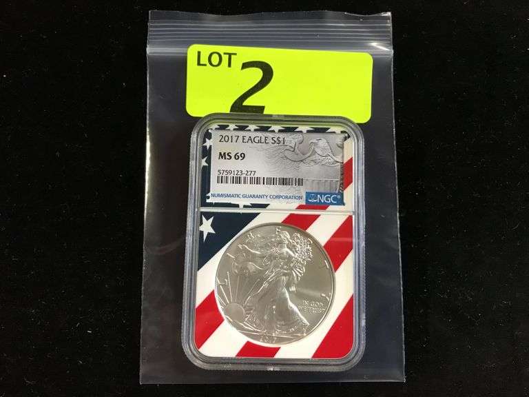 NGC GRADED MS69 2017 EAGLE S$1
