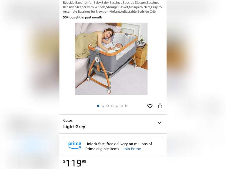 Bedside Bassinet for Baby