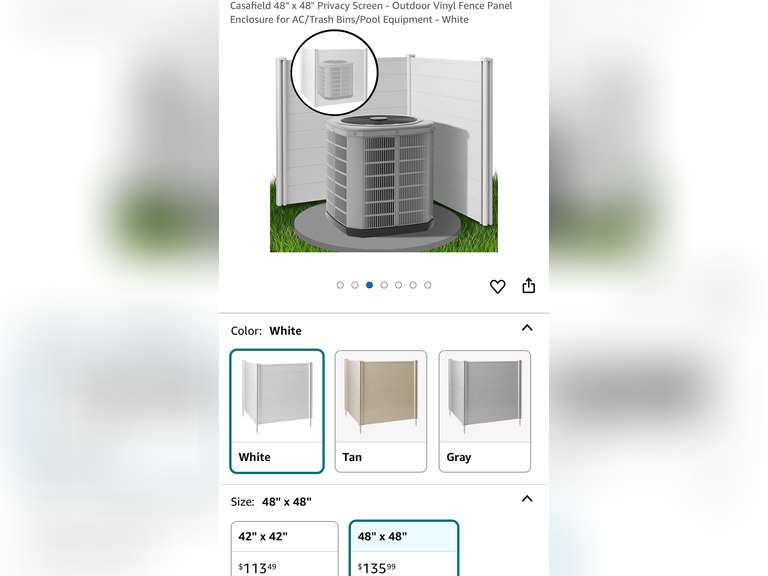 Casafield 48" x 48" Privacy Screen