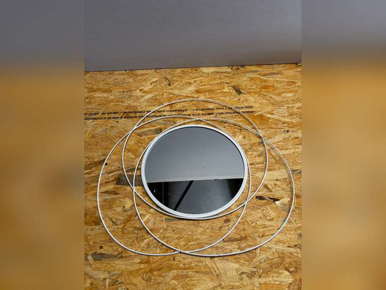 Modern Circle Mirror with Metal Frame