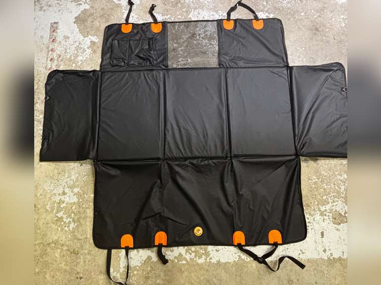 Waterproof Dog Car Seat Cover for Back Seat with Hard Bottom