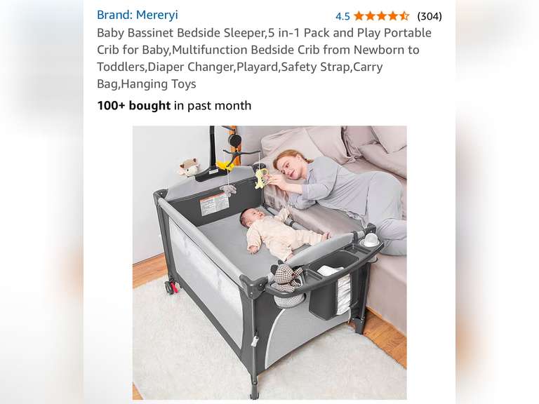 Baby Bassinet Bedside Sleeper