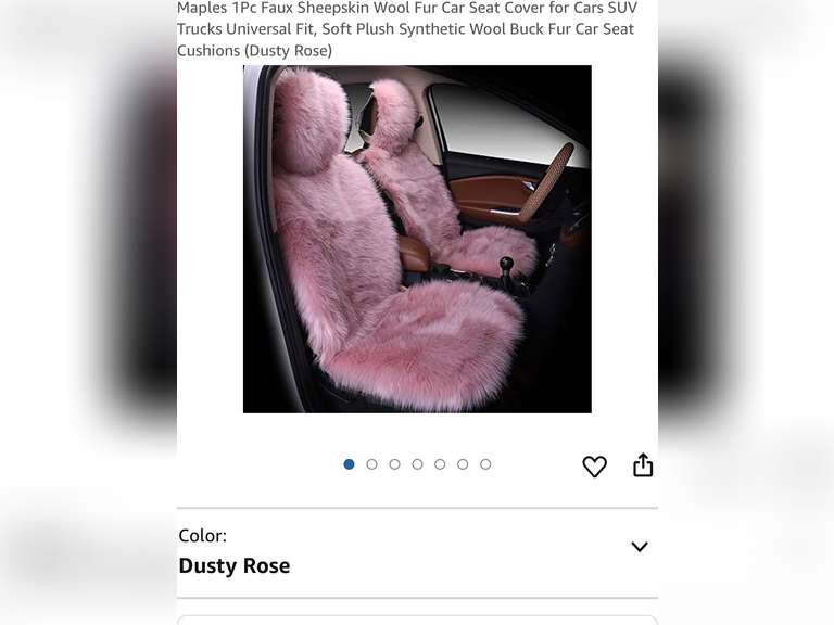 Faux Sheepskin Wool Fur Car Seat Cover for Cars