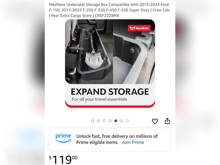 MaxMate Underseat Storage Box