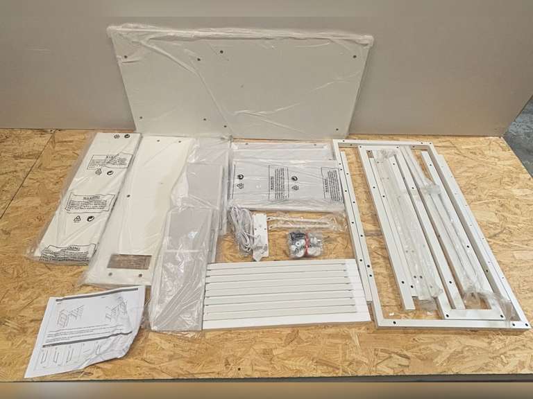 White L Shaped Computer Desk with Drawers & Storage Shelves