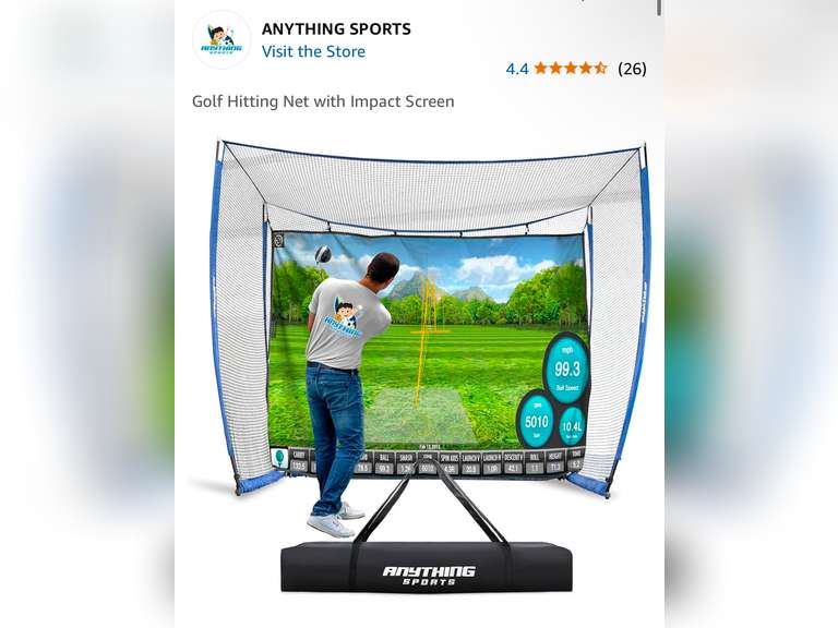 Golf Hitting Net With Impact Screen