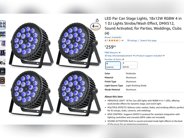 LED 4 Color Lights