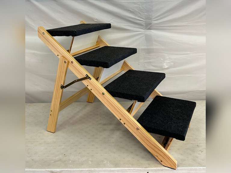 BRIKY 2-in-1 Dog Stairs/Dog Ramp with 4 Steps