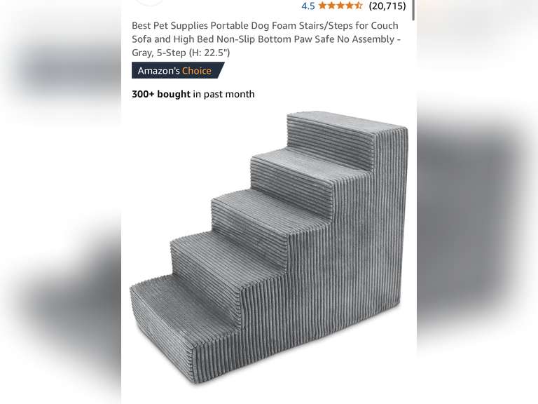 5 Tier Foam Pet Steps