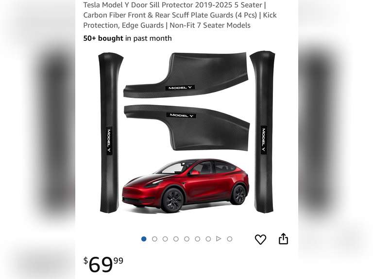 Tesla Model Y Door Sill Protector