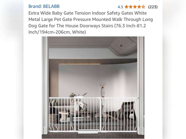 Extra Wide Baby Gate