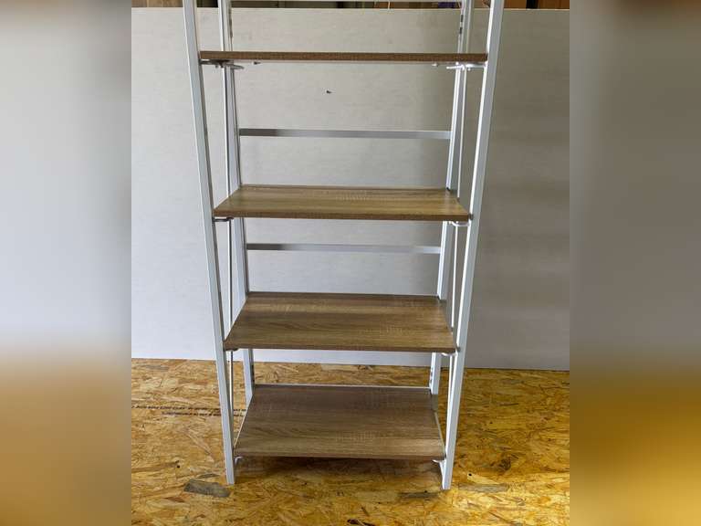 4-Tier Multifunctional Folding Bookshelf