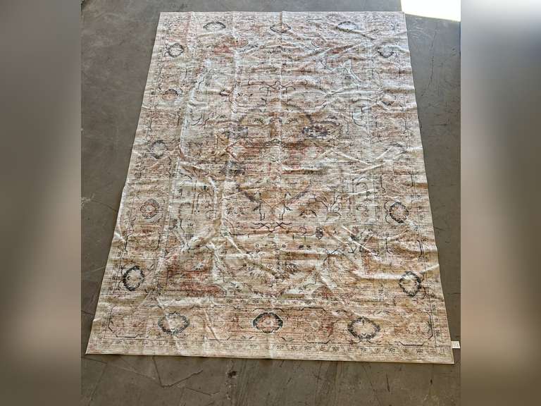 Beige Area Rug for Bedroom Washable Rug 9x12