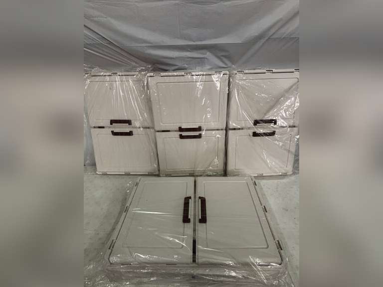 4 Tier Stackable Plastic Storage Bins with Lid