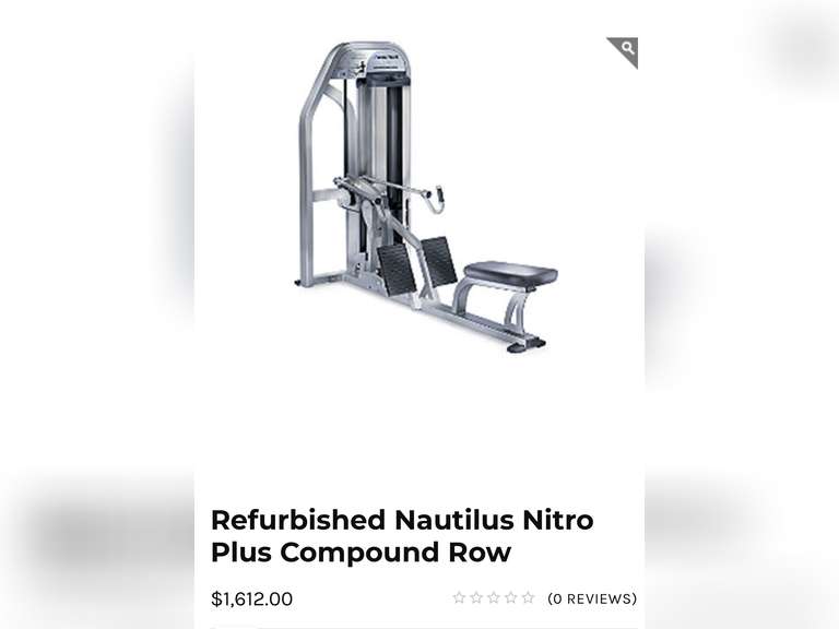 Nautilus Nitro Plus Compound Row