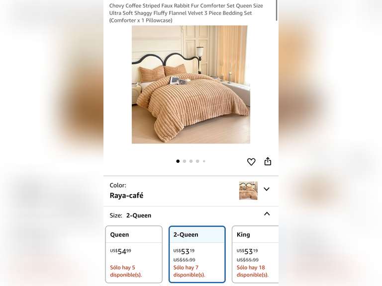 Coffee Comforter 3 Pc Set