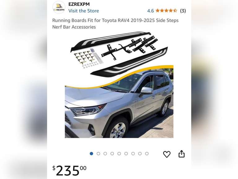 Toyota RAV4 Running Boards