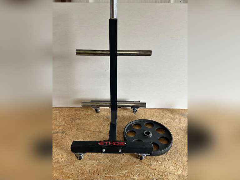 COMMERCIAL ETHOS Rolling Plate Tree With 45 Lb Plate