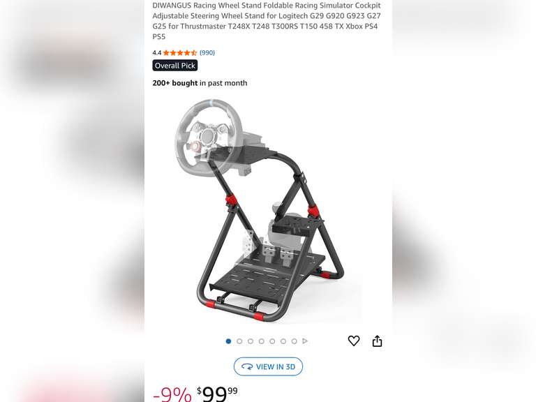 DIWANGUS Racing Wheel Stand for Logitech