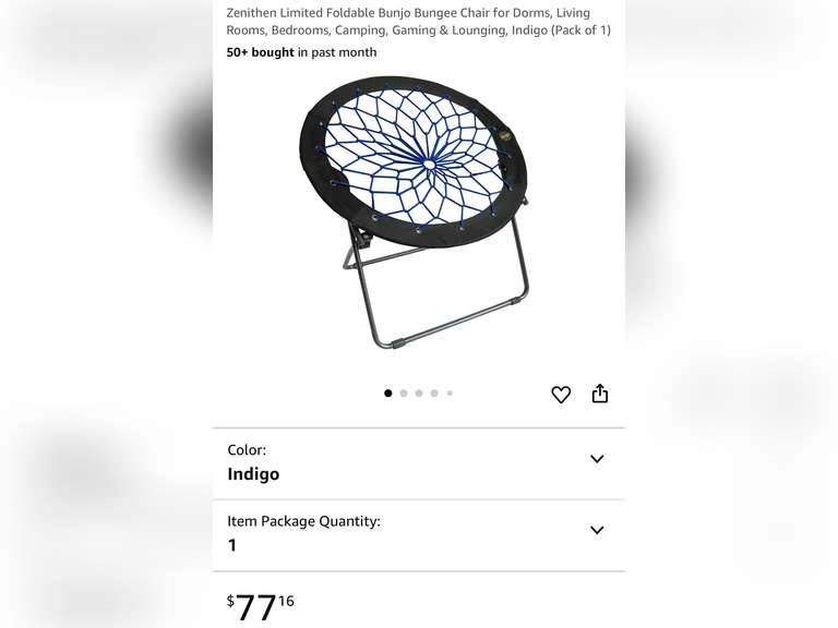 Zenithen Limited Foldable Bunjo Bungee Chair