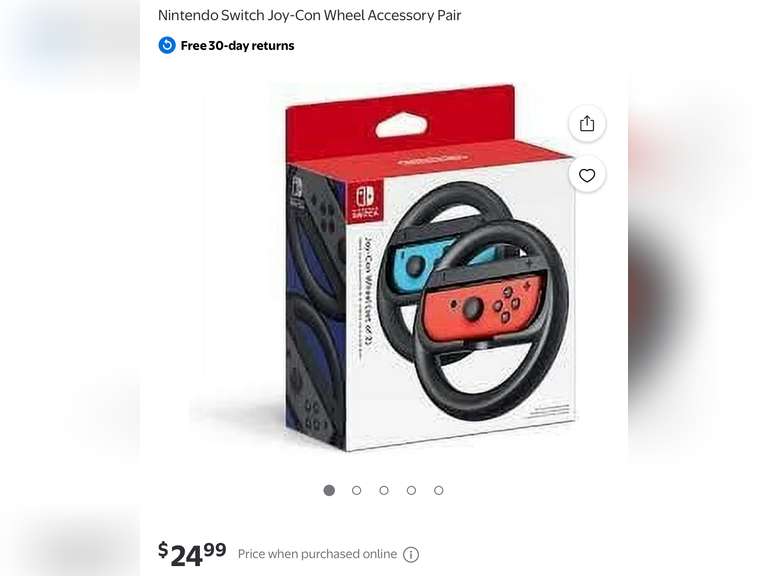 Nintendo Switch Joy-Con Wheel Accessory Pair