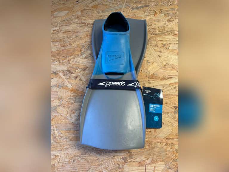 Speedo Unisex-Adult Swim Training Fins Rubber Long Blade