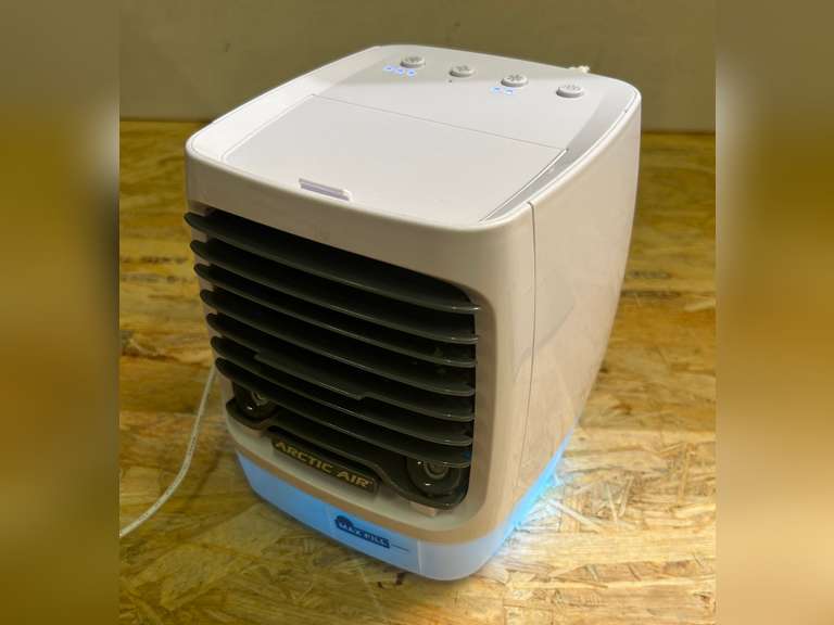 Ontel Arctic Air Chill Zone 4 Speed Portable Hydro-Chill Technology Evaporative Cooler, White