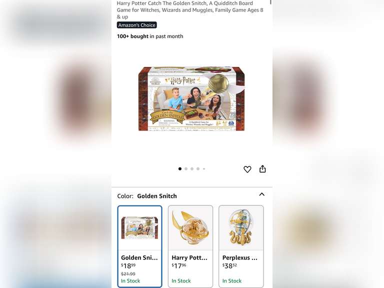 Harry Potter Catch The Golden Snitch, A Quidditch Board Game for Witches